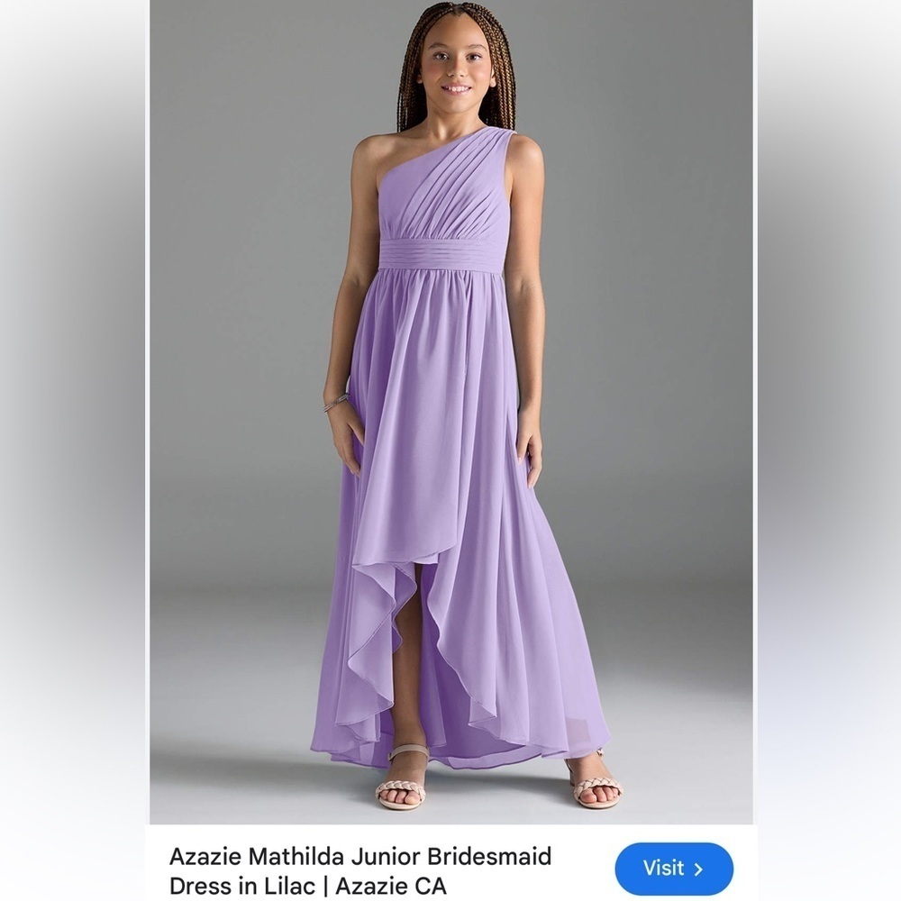 Azazie Lavender High Low Dress